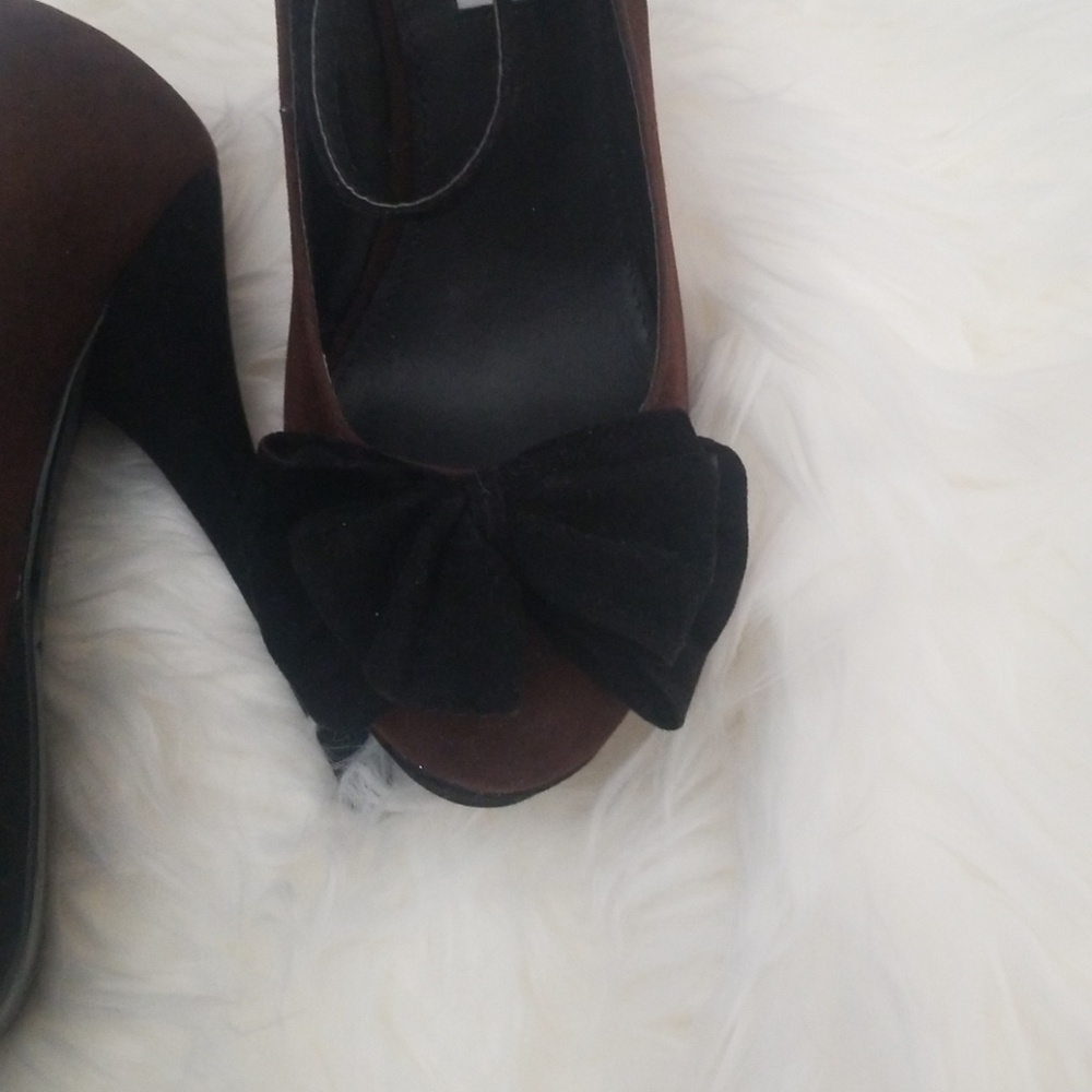 Brown & Black Marco Santi Heels SZ 6 - Picture 3 of 8